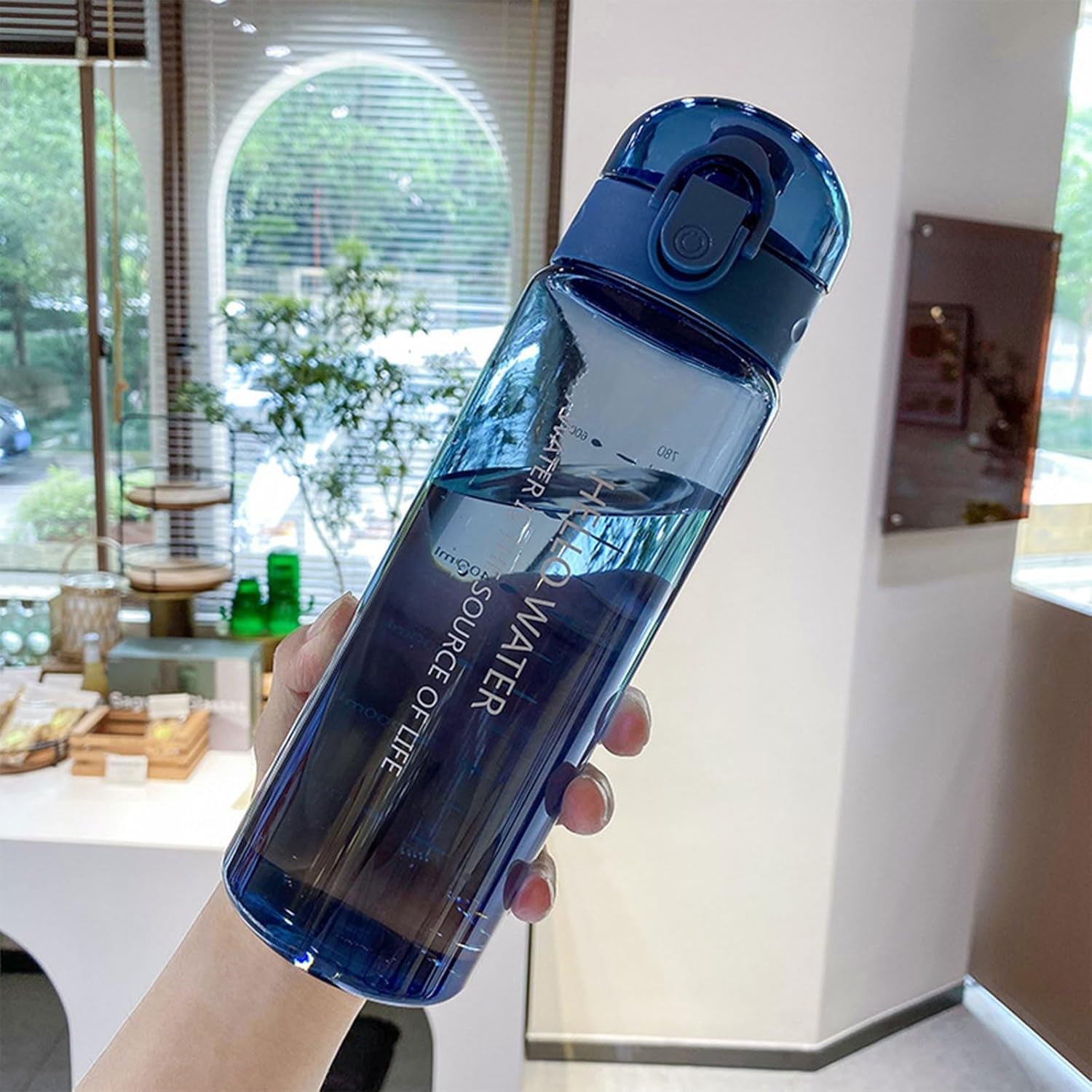 Water Bottle Sports Water Bottle, Reusable Clear Water Bottle Bpa-Free Water Bot