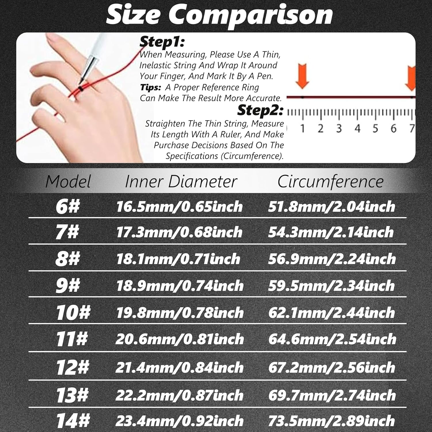 Smart Health Ring for Women Men Fitness Tracker with Heart Rate, Blood Oxygen, Blood Pressure, Sleep Monitoring, Step Counting, IP68 Waterproof for Iphone and Android, No Subscription Fee, Black *7