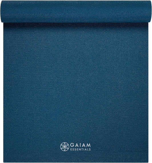 Essentials Premium Yoga Mat with Yoga Mat Carrier Sling (72"L X 24"W X 1/4 Inch Thick)